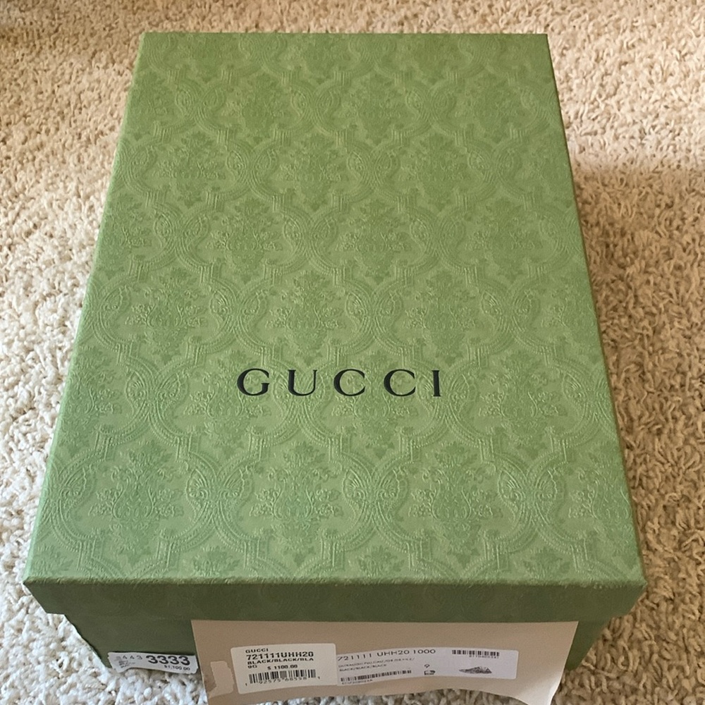 Large Gucci men’s sneakers box. 11 1/2”x16”. 6”Deep